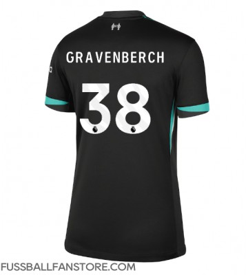 Liverpool Ryan Gravenberch #38 Replik Auswärtstrikot Damen 2024-25 Kurzarm